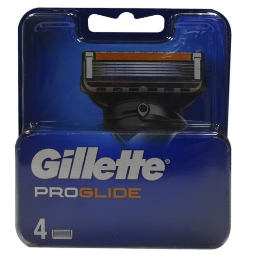 GILLETTE FUSION PROGLIDE 4 UNDS C/10 HOJAS DE AFEITAR Y CARGADORES
